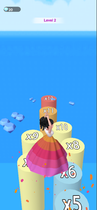 Transformation Skirt Game Screenshot - Start Screen